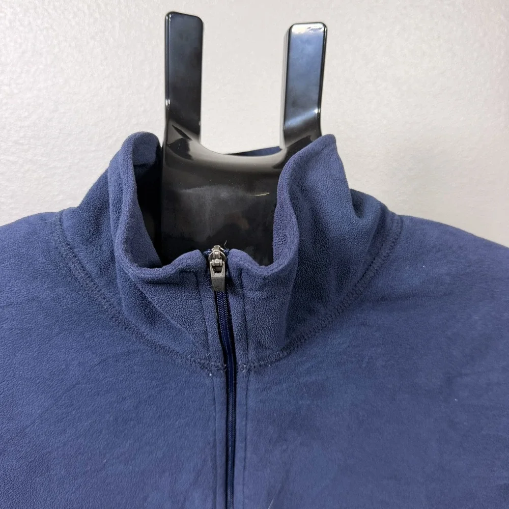 The North Face Glacier 1/4 Zip Jacket Mens L Blue TKA 100 Lightweight Pullover